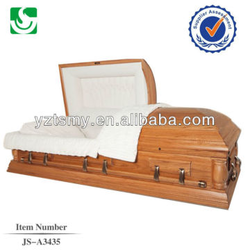 Classic solid wooden wholesale oak casket distributor